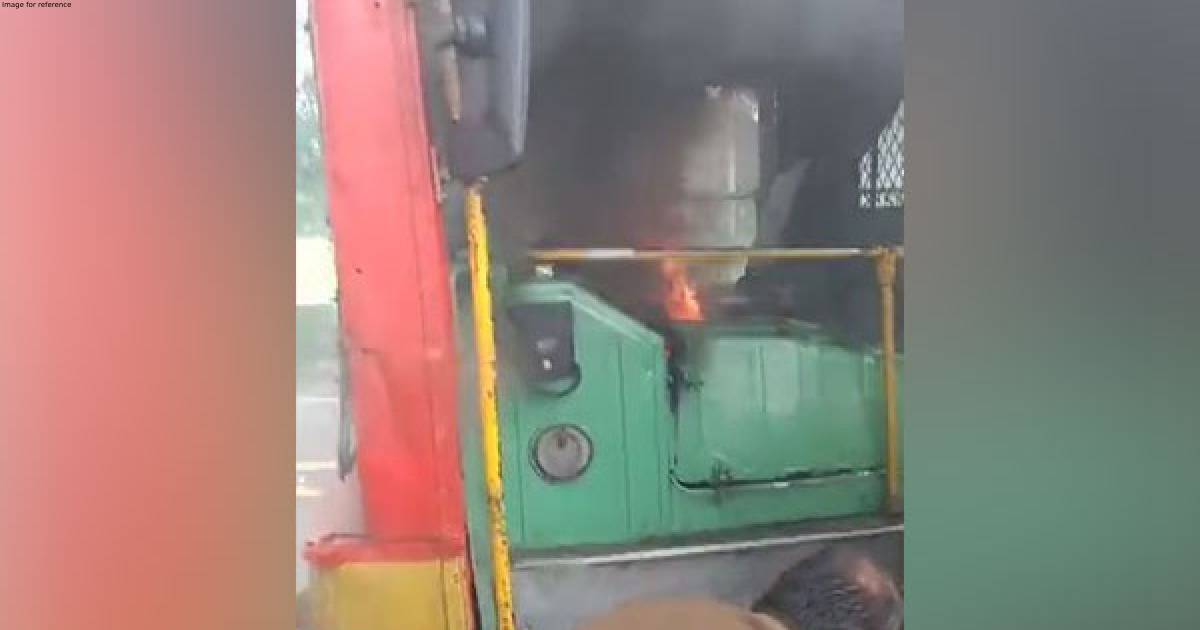 Civic transport bus catches fire in Maharashtra's Thane, none hurt